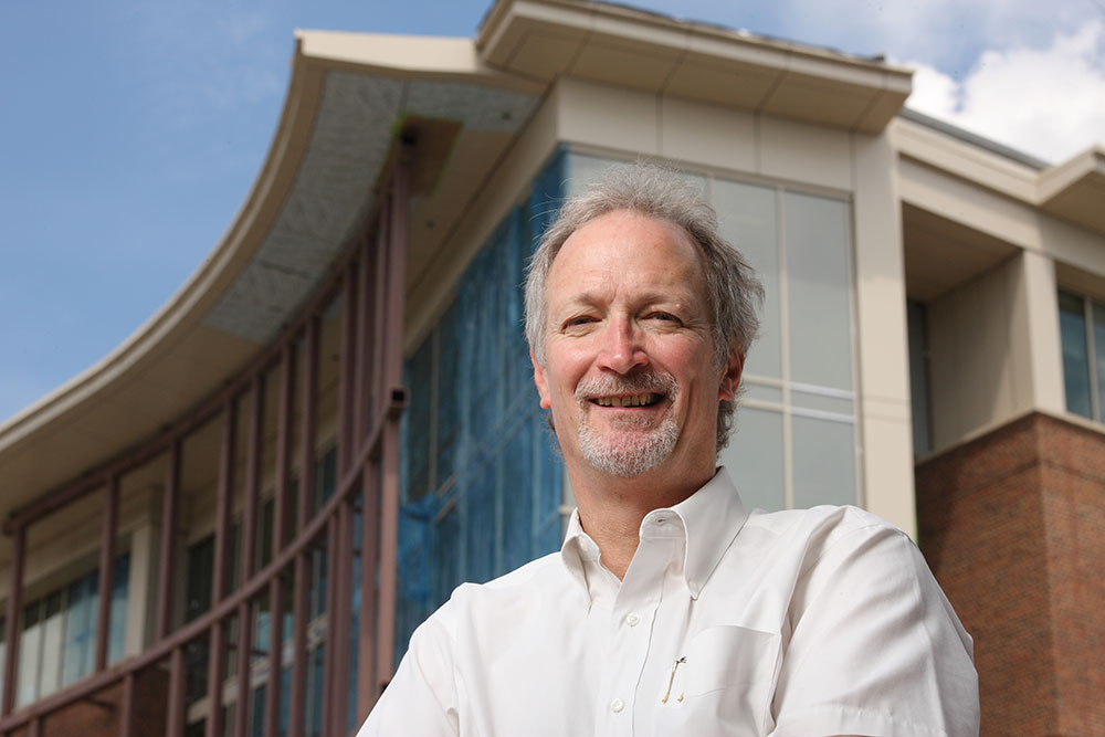 UVA computer scientist Jack Davidson is working on an ingenious solution for safeguarding mission-critical computer systems. (Photo by Tom Cogill)