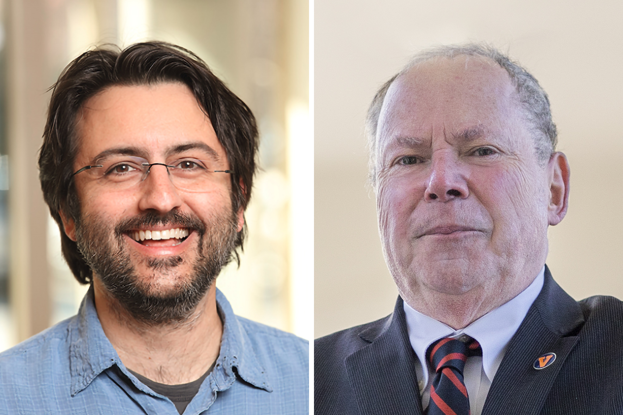 Headshots: Cameron Mura, left, and Phil Bourne, right