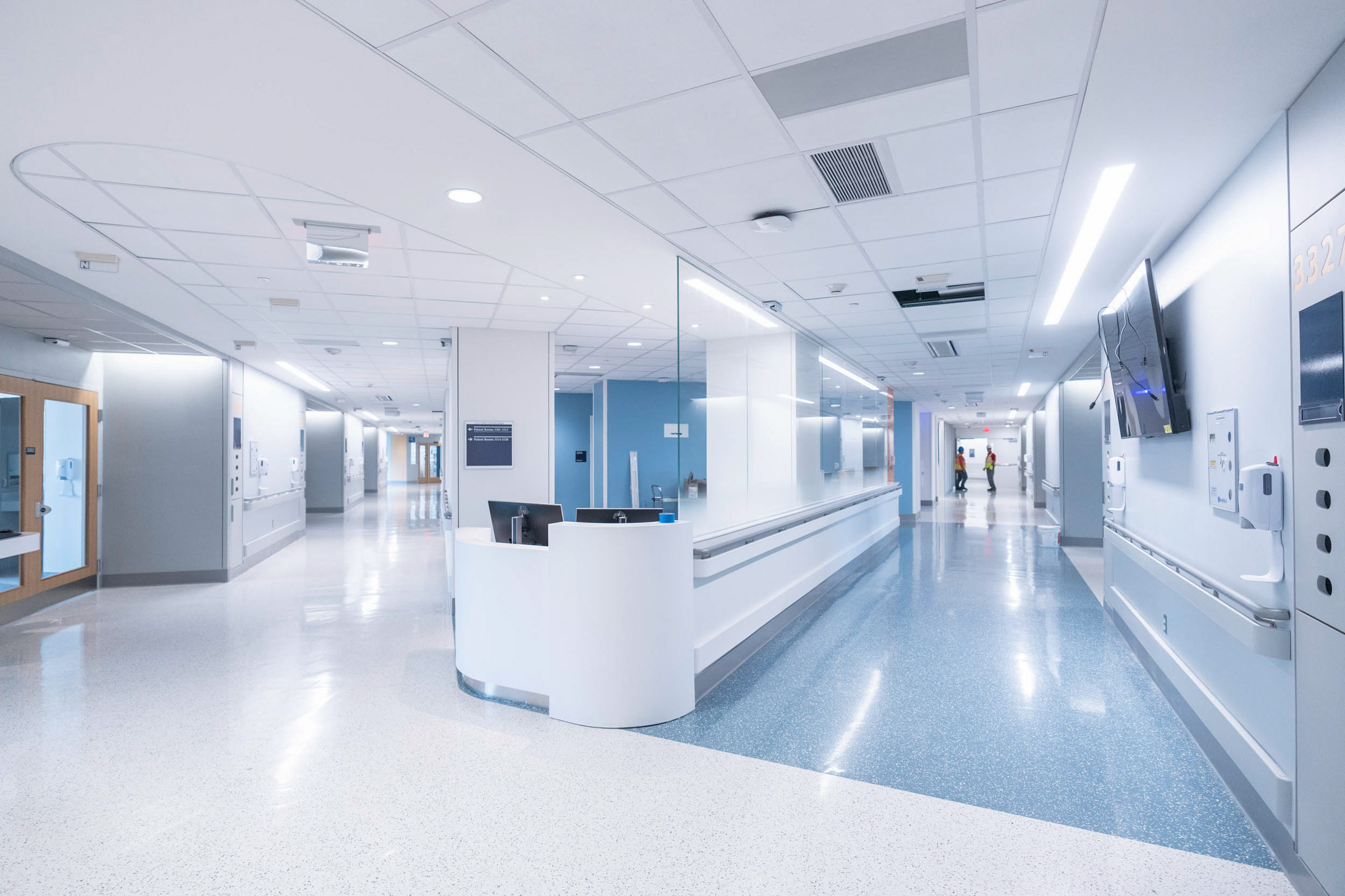 Empty hallways of UVA health