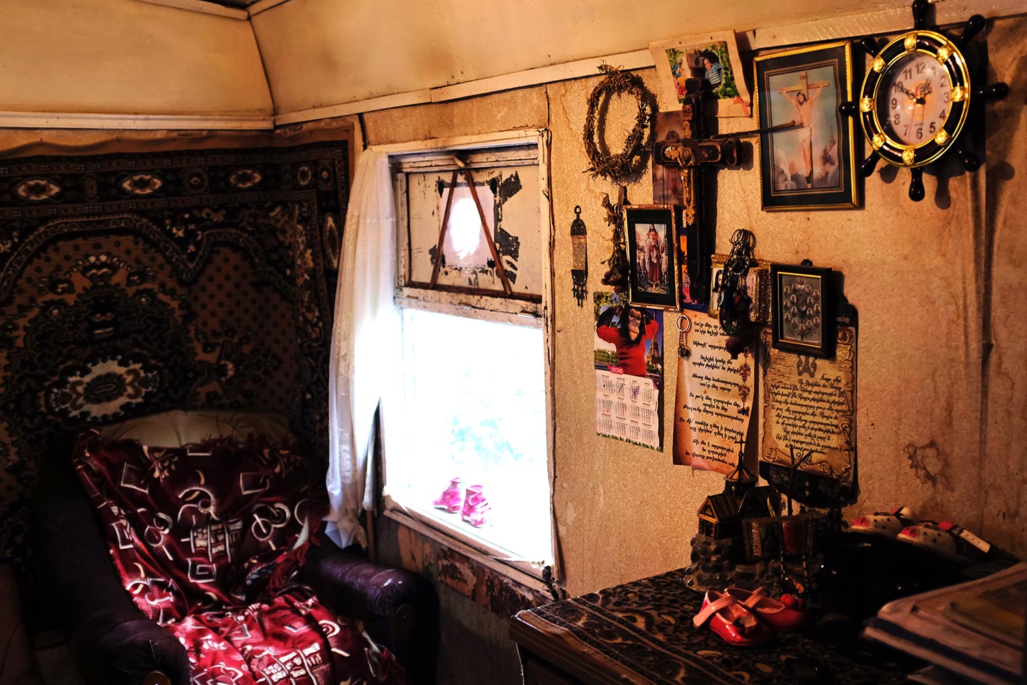 Inside the domik of a Gyumri resident