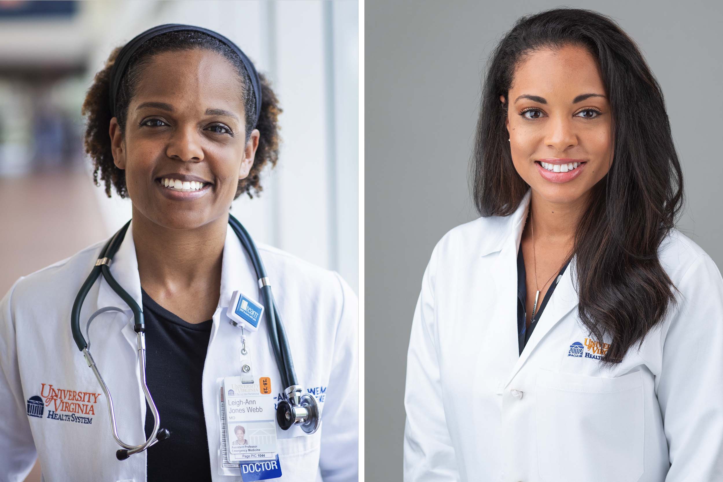 Headshots left to right: Drs. Leigh-Ann Webb and Ebony Jade Hilton