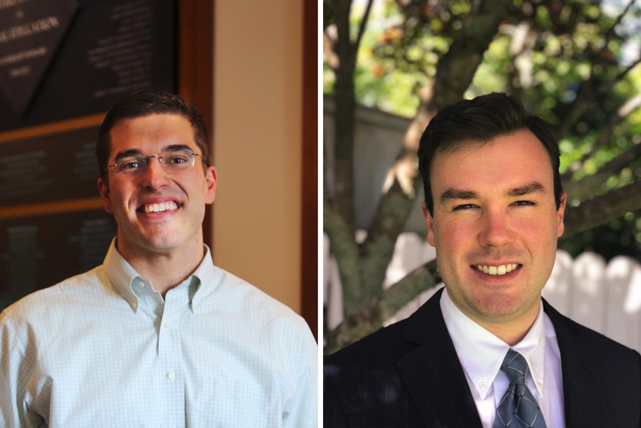 Headshots left to right: Justin Aimonetti, and Christian Talley