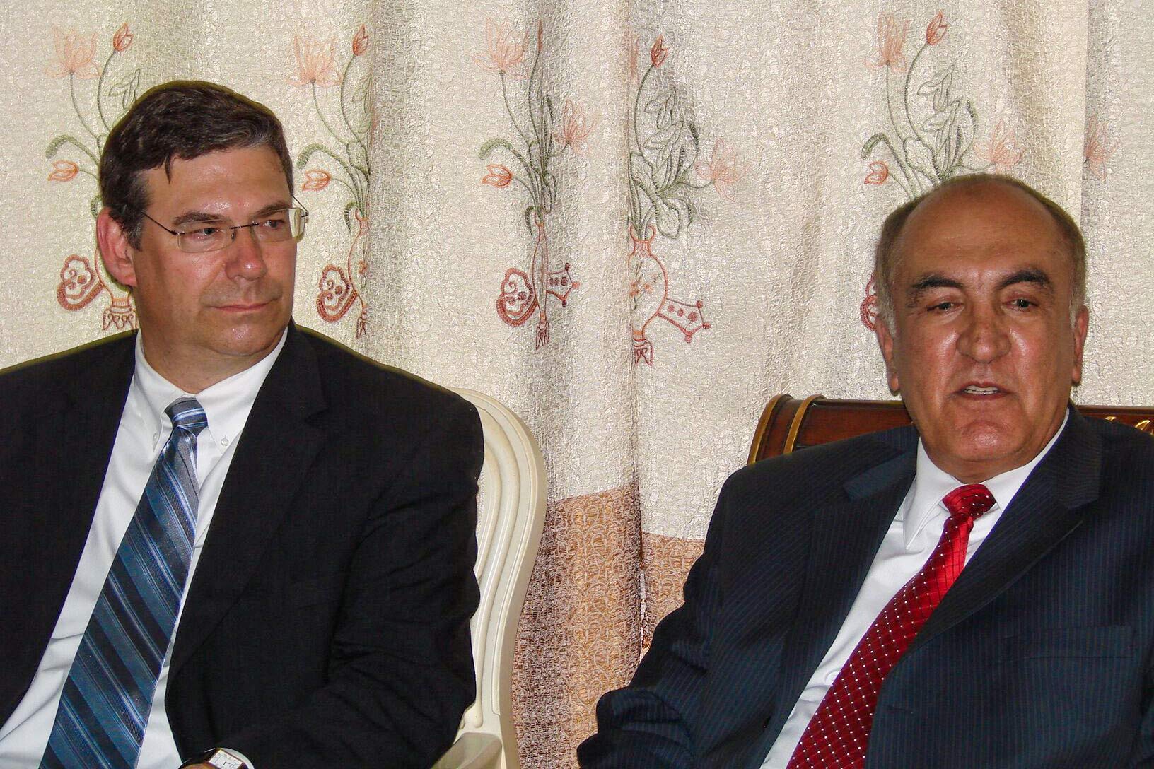 Holland, left, with Yar Ebadi, Holland’s former colleague at Kansas State University who first introduced him to Afghanistan. 