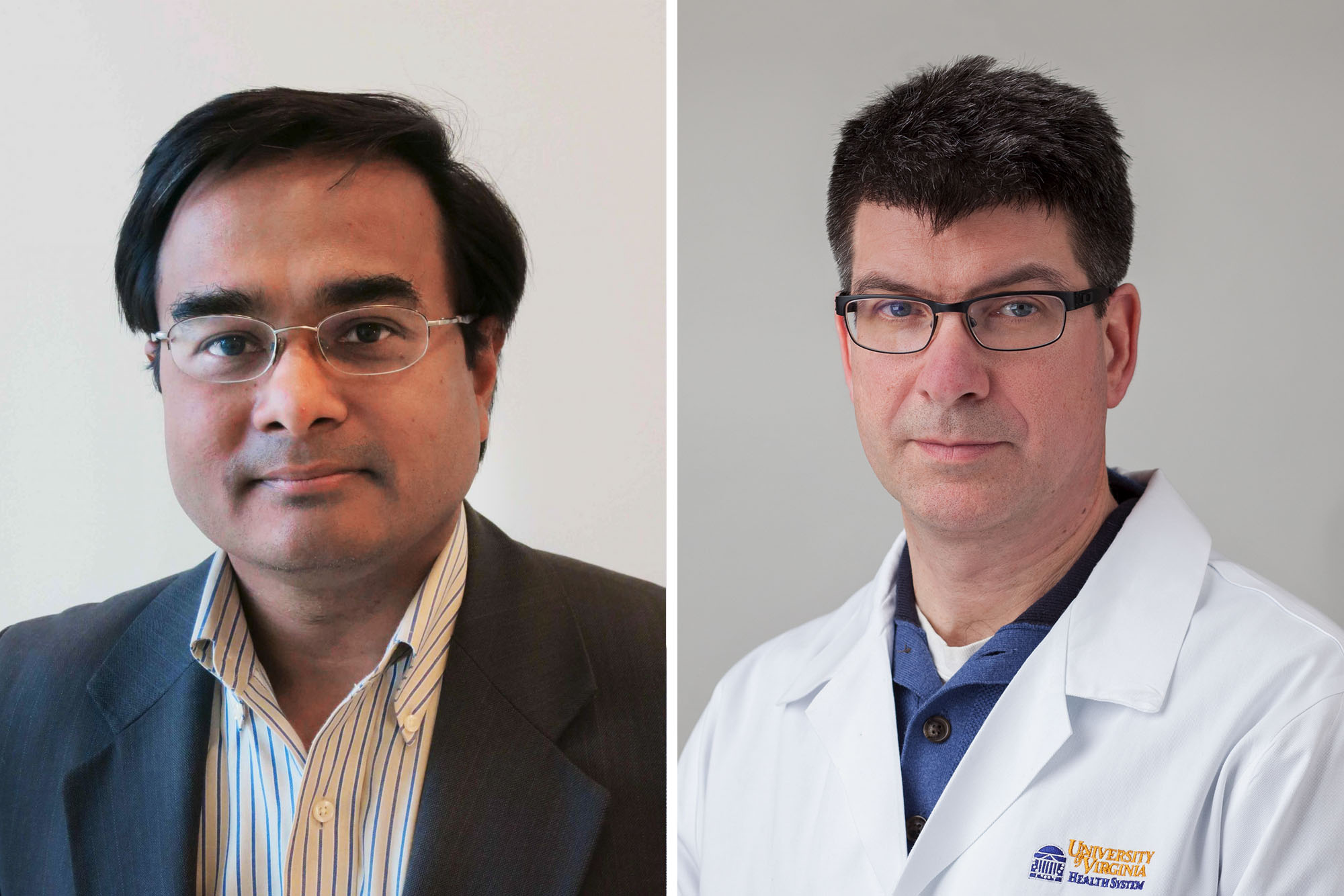 Headshot: Bijoy Kundu, left, and Dr. Mark Quigg, right