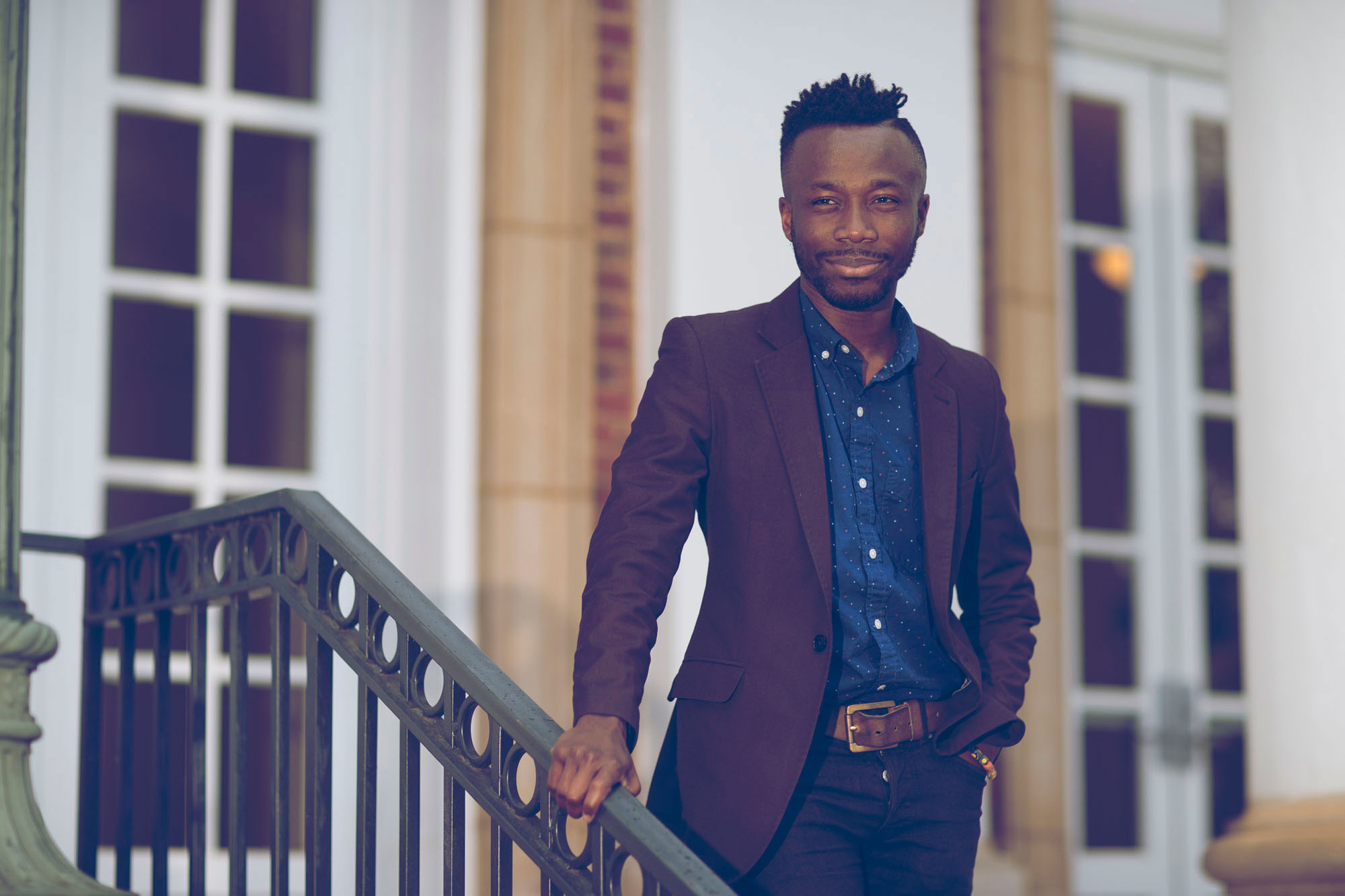 Edwin Otu investigated the lives of “sassoi,” which translates as “self-identified effeminate men” from the middle and lower classes in Ghana. (Photo by Dan Addison/University Communications)