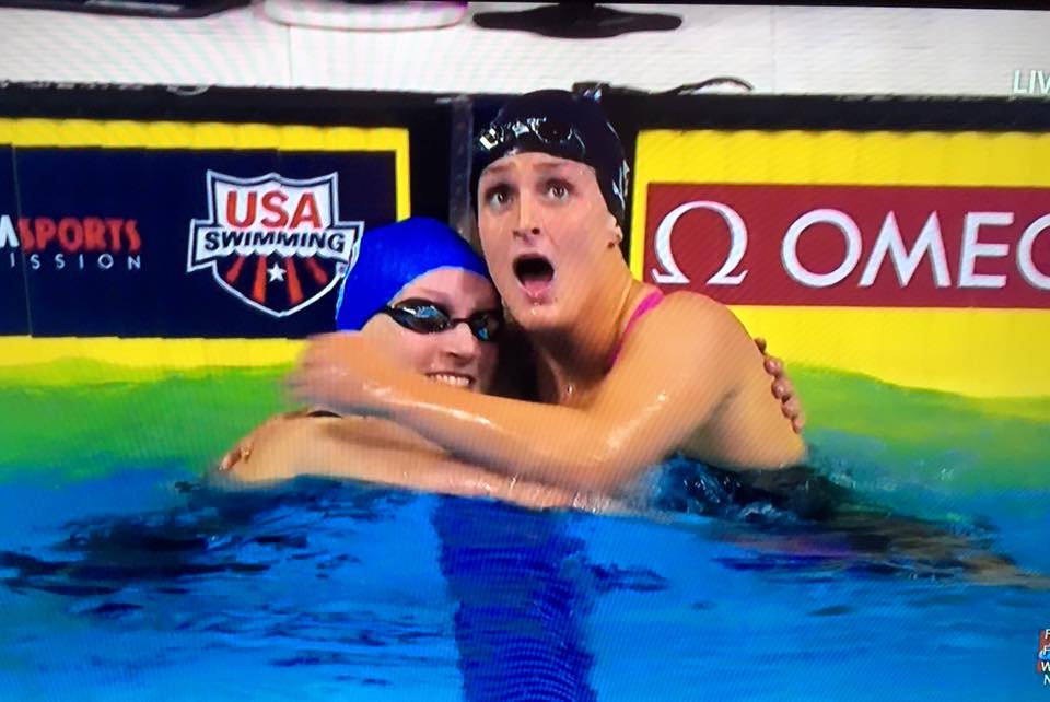 Leah Smith, a four-time NCAA champion, placed second in the 400 freestyle behind world record-holder Katie Ledecky.