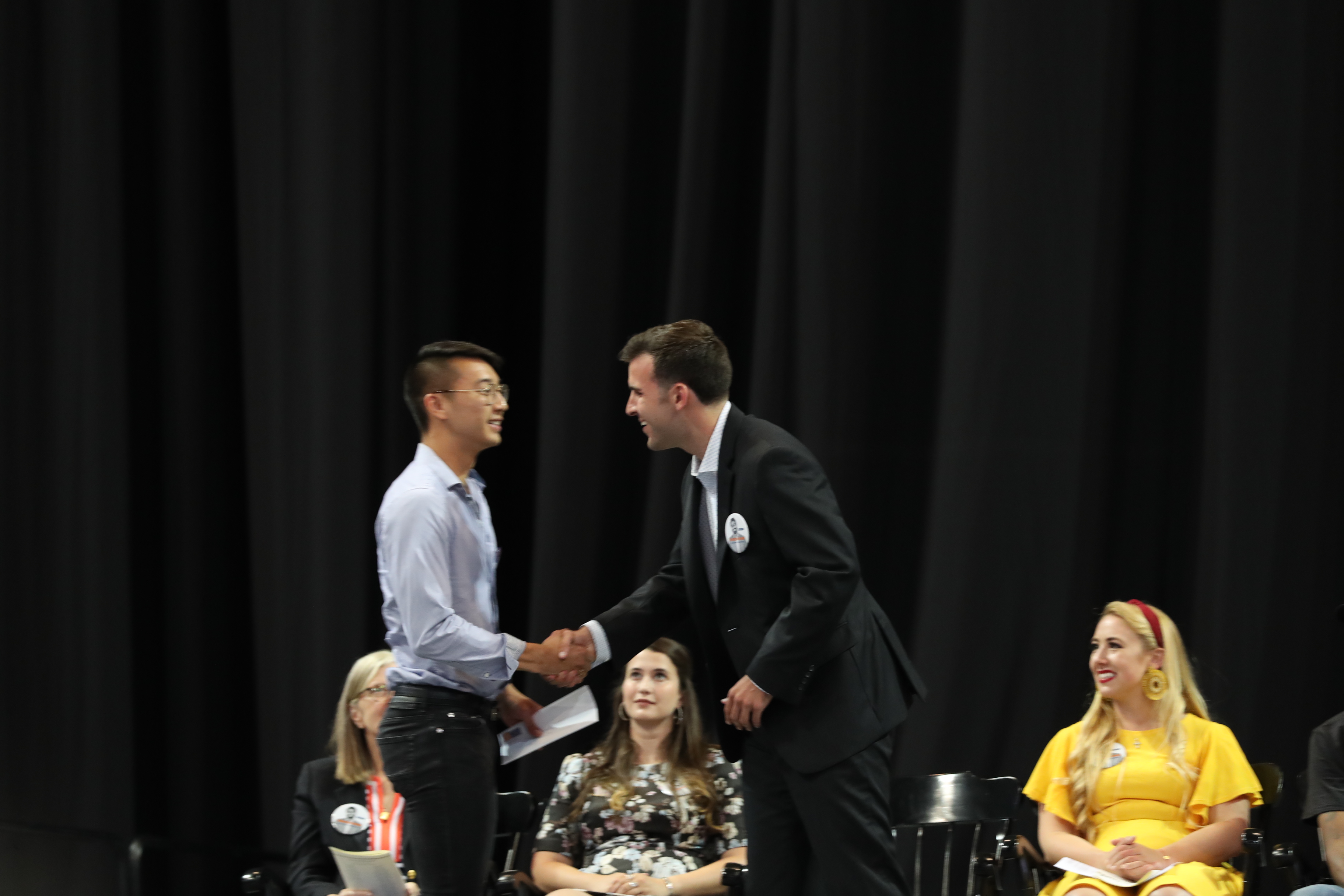 Nicholas Tully presents James Earle Sargeant Award to Todd Lee