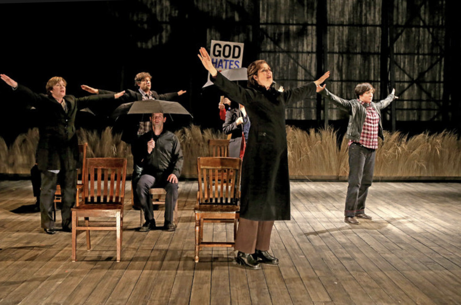 Herrero performs The Laramie Project on stage