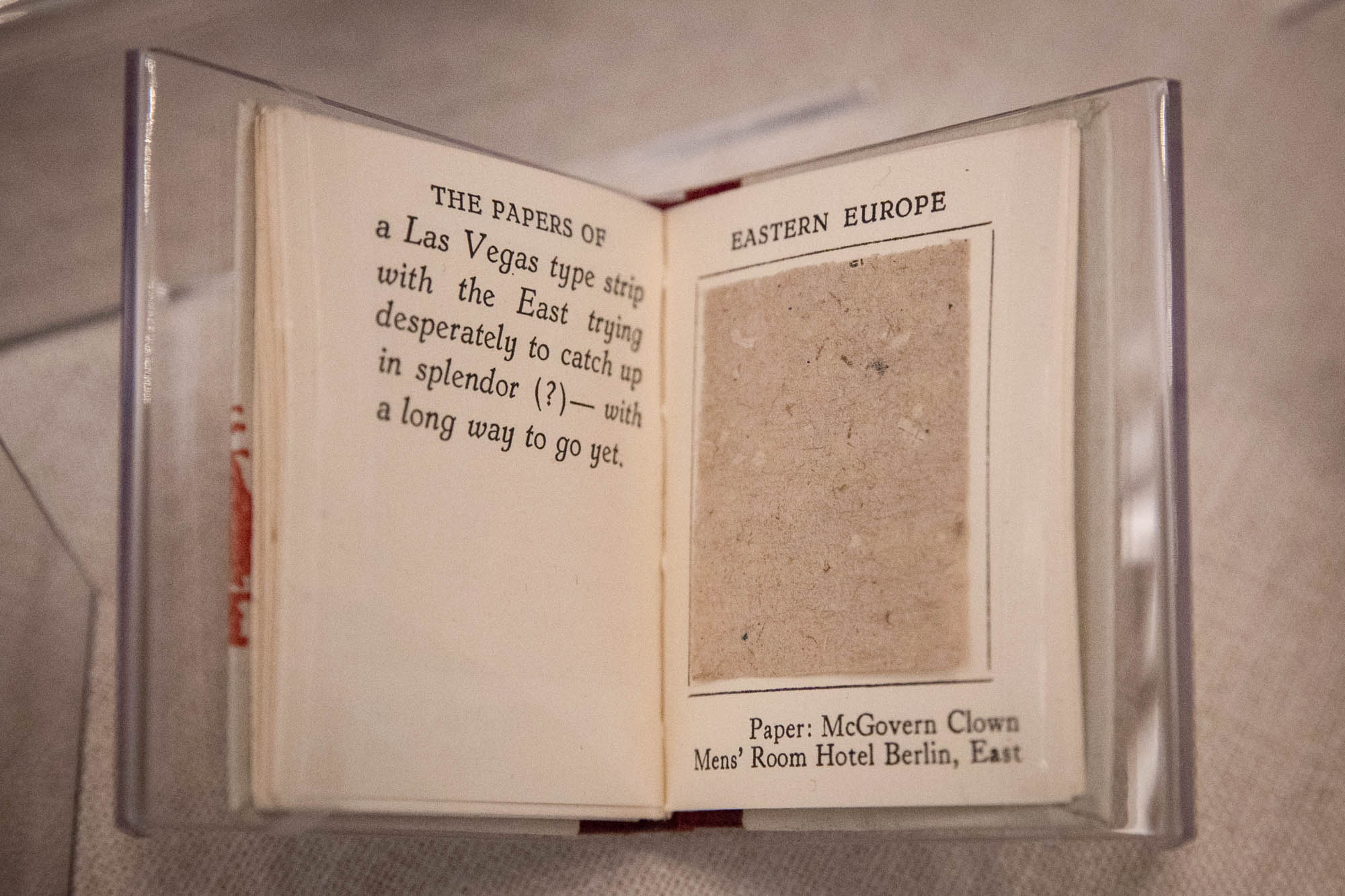 Miniature book "The Papers of Eastern Europe"