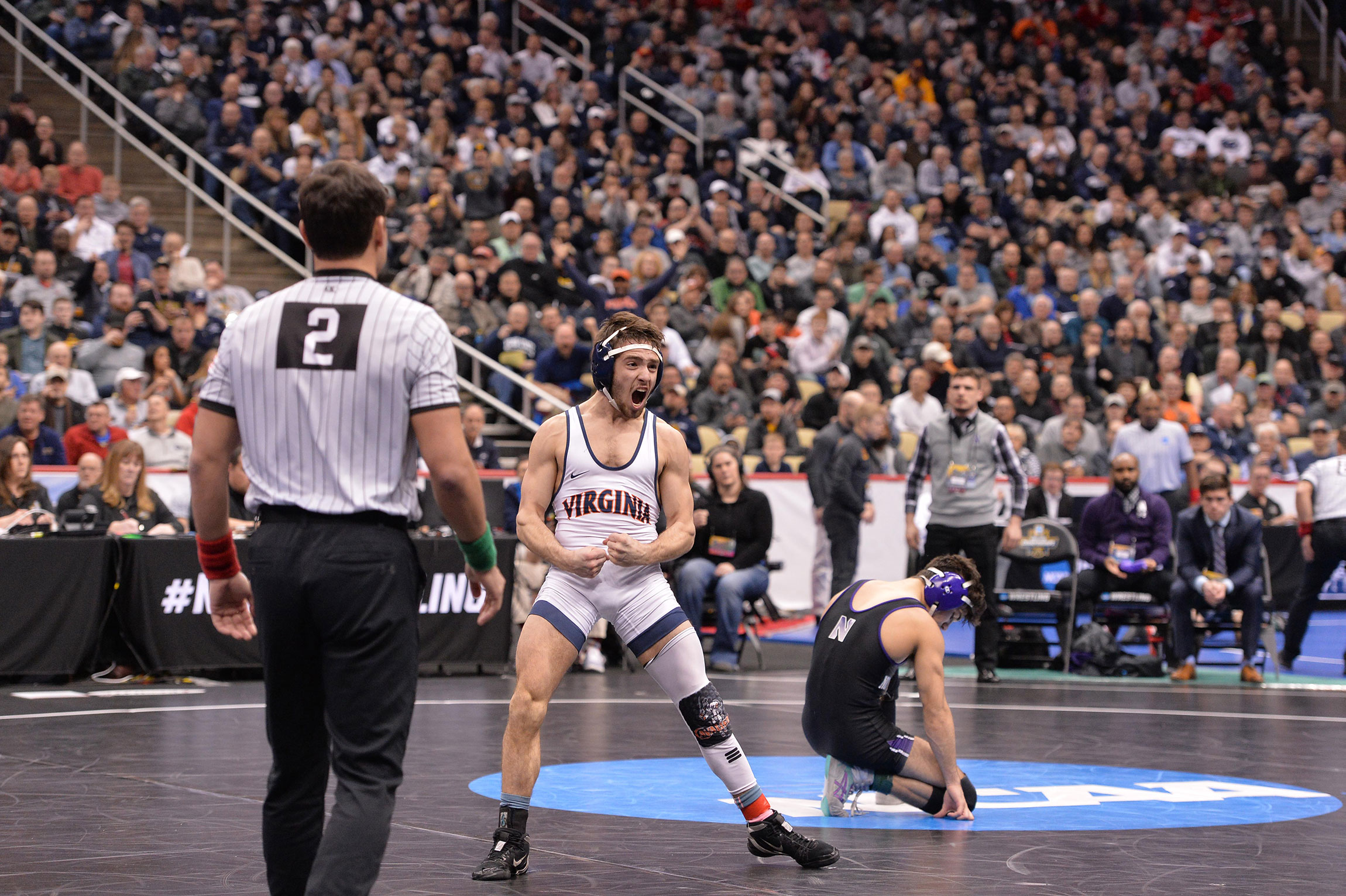 Jack Mueller in a moment of athletic celebration