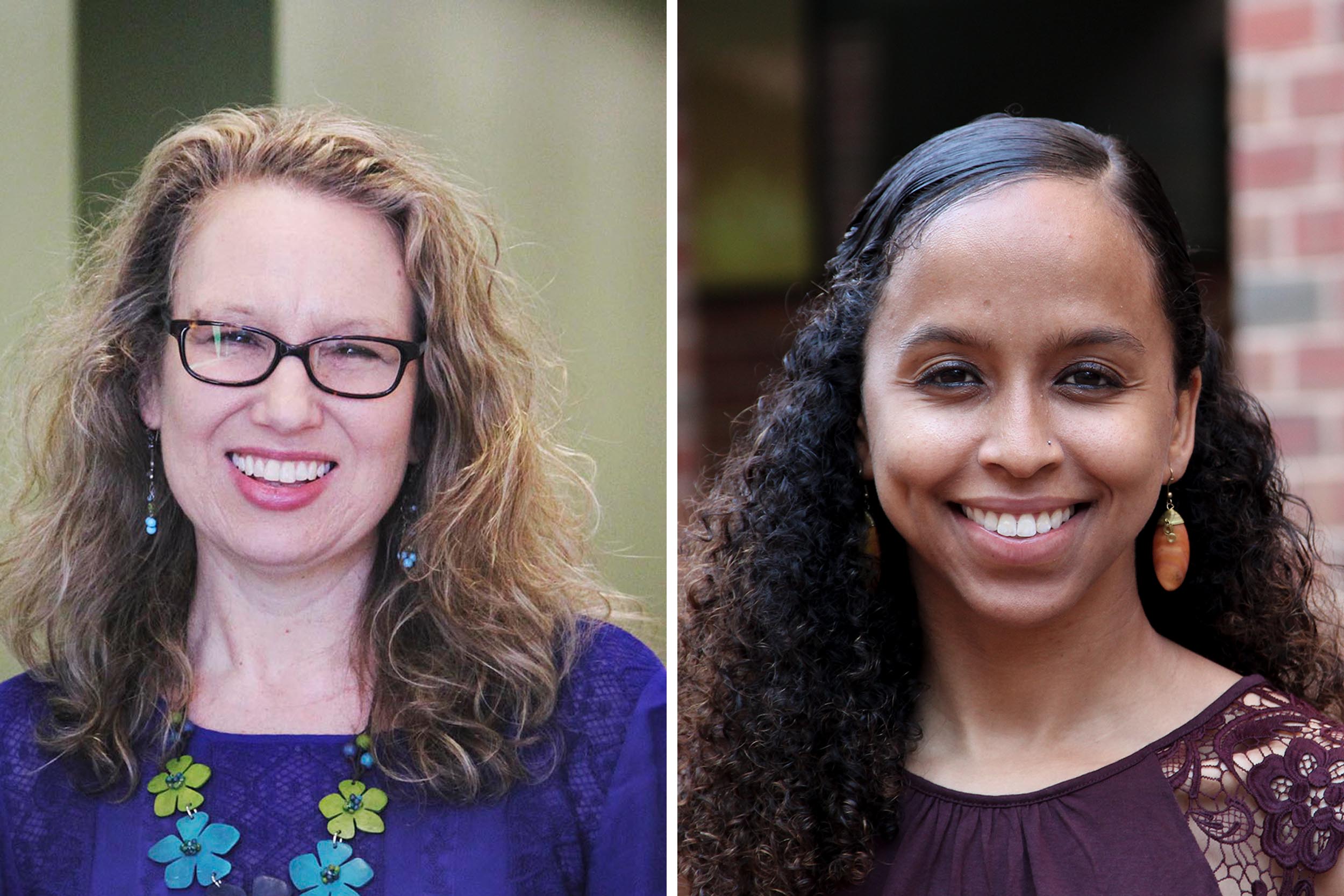 Headshots left to right: Nancy Deutsch and Linda K. Bunker 