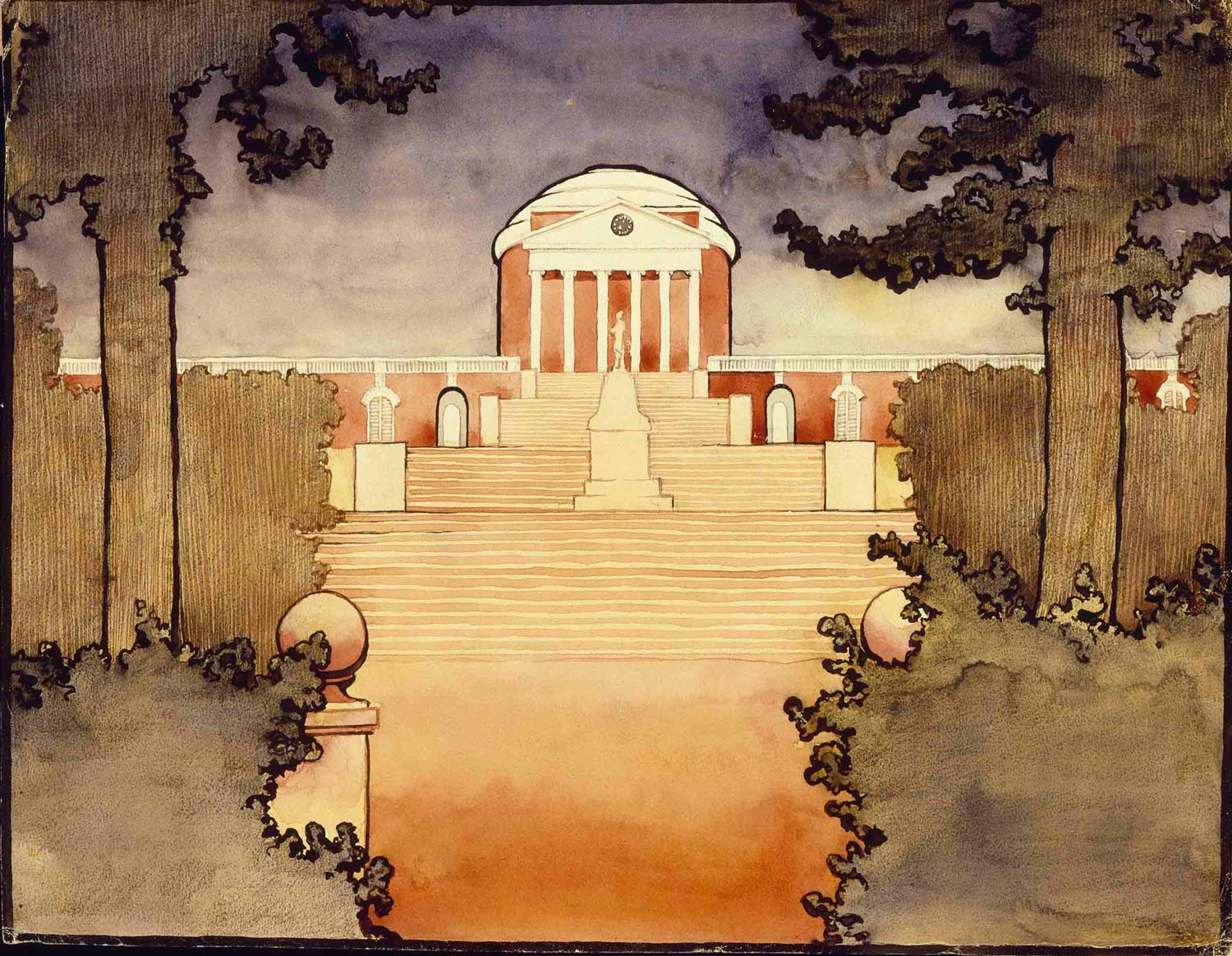 Georgia O'Keeffe print of the Rotunda