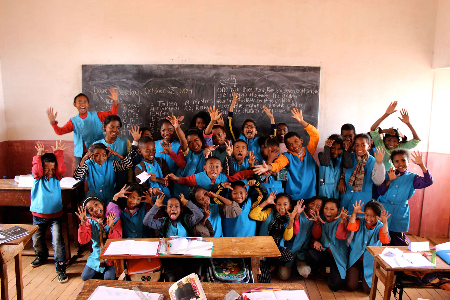 Julia Shafer’s class in Antanifotsy, Madagascar