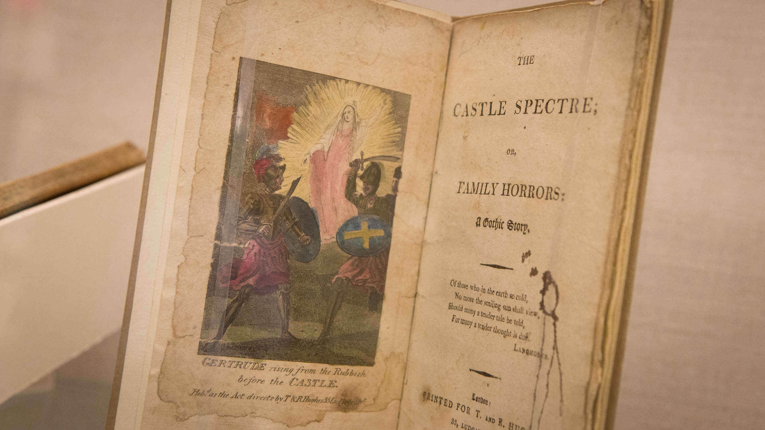 Title page of an old book that says The Cast Spectre