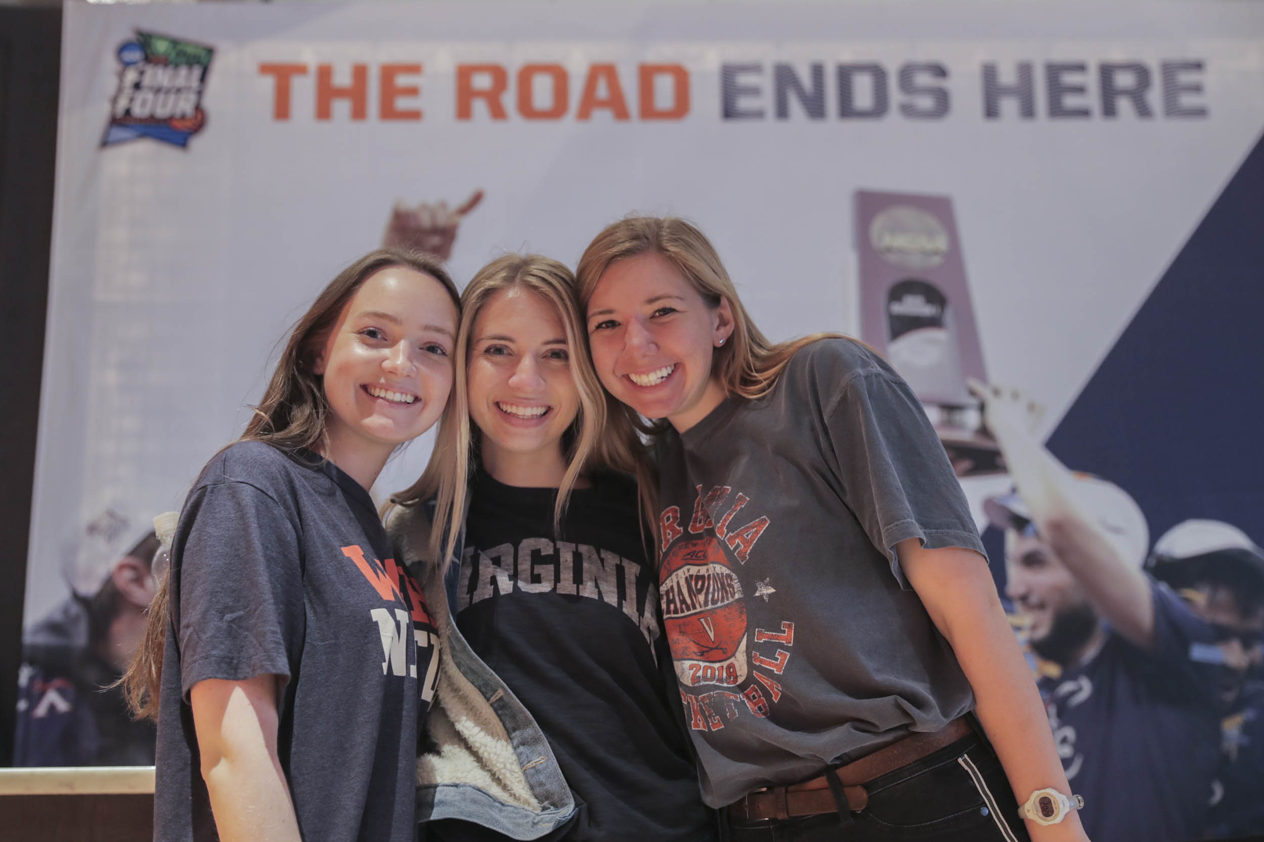 Rachel Gordon, Megan Flanagan and Colleen Kohler pose together for a picture