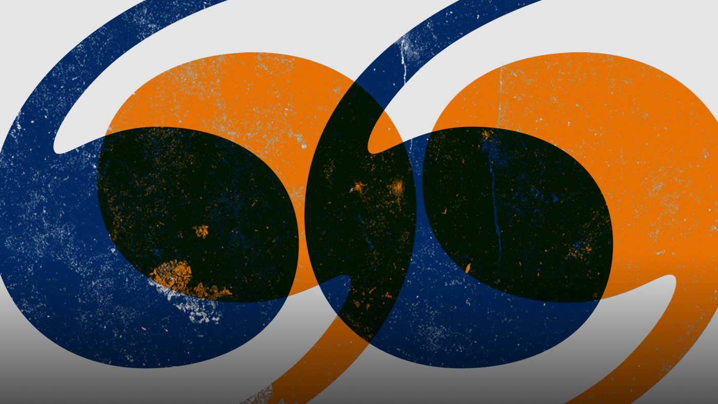 Blue and Orange double quotes