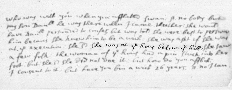 The phrase “the house below the hill,” mentioned by Rebecca Eames as the place where she witnessed the executions, gave researchers a valuable clue that eventually led to the execution site. 