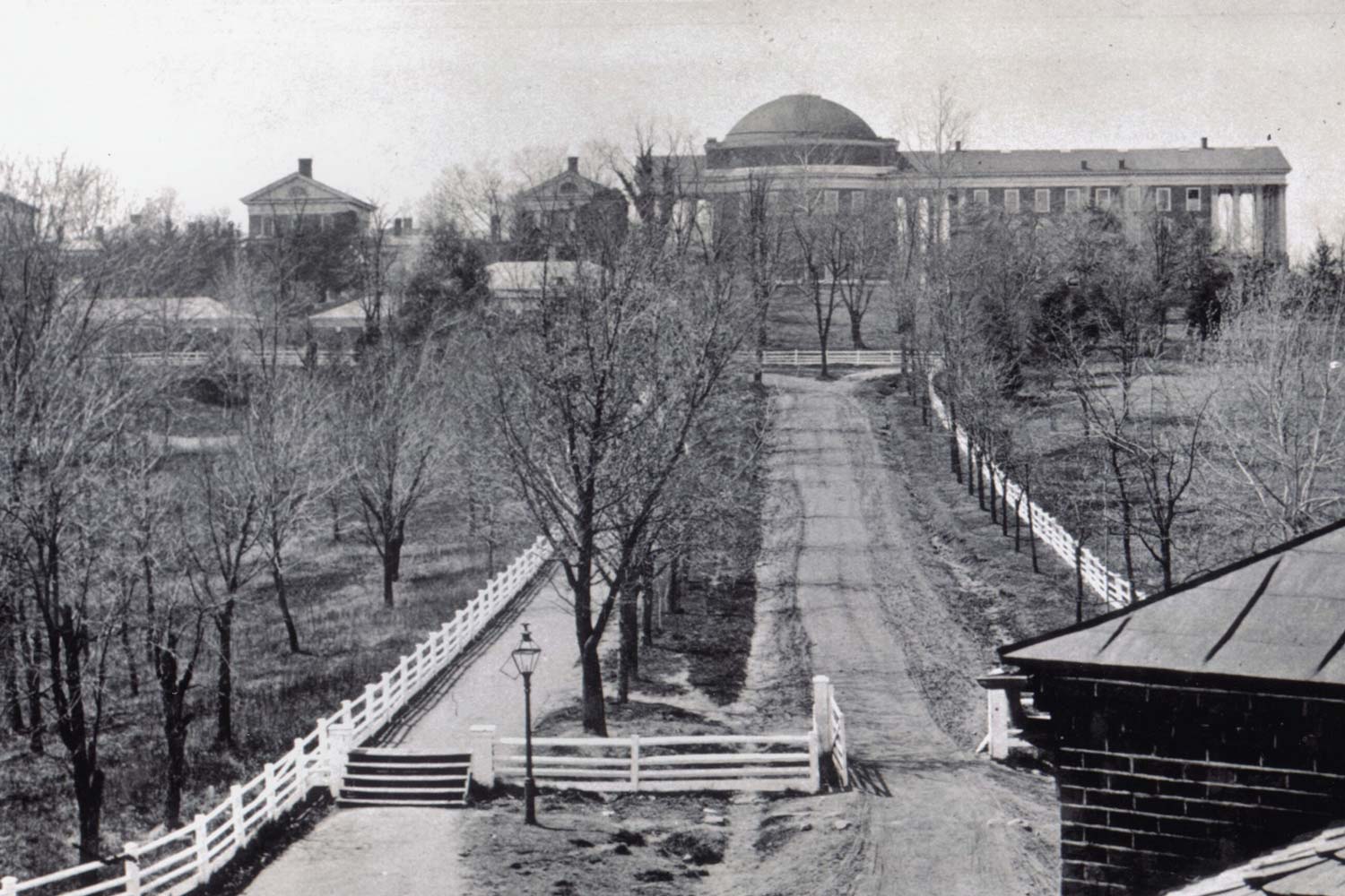 Dirt road that led to the Rotunda