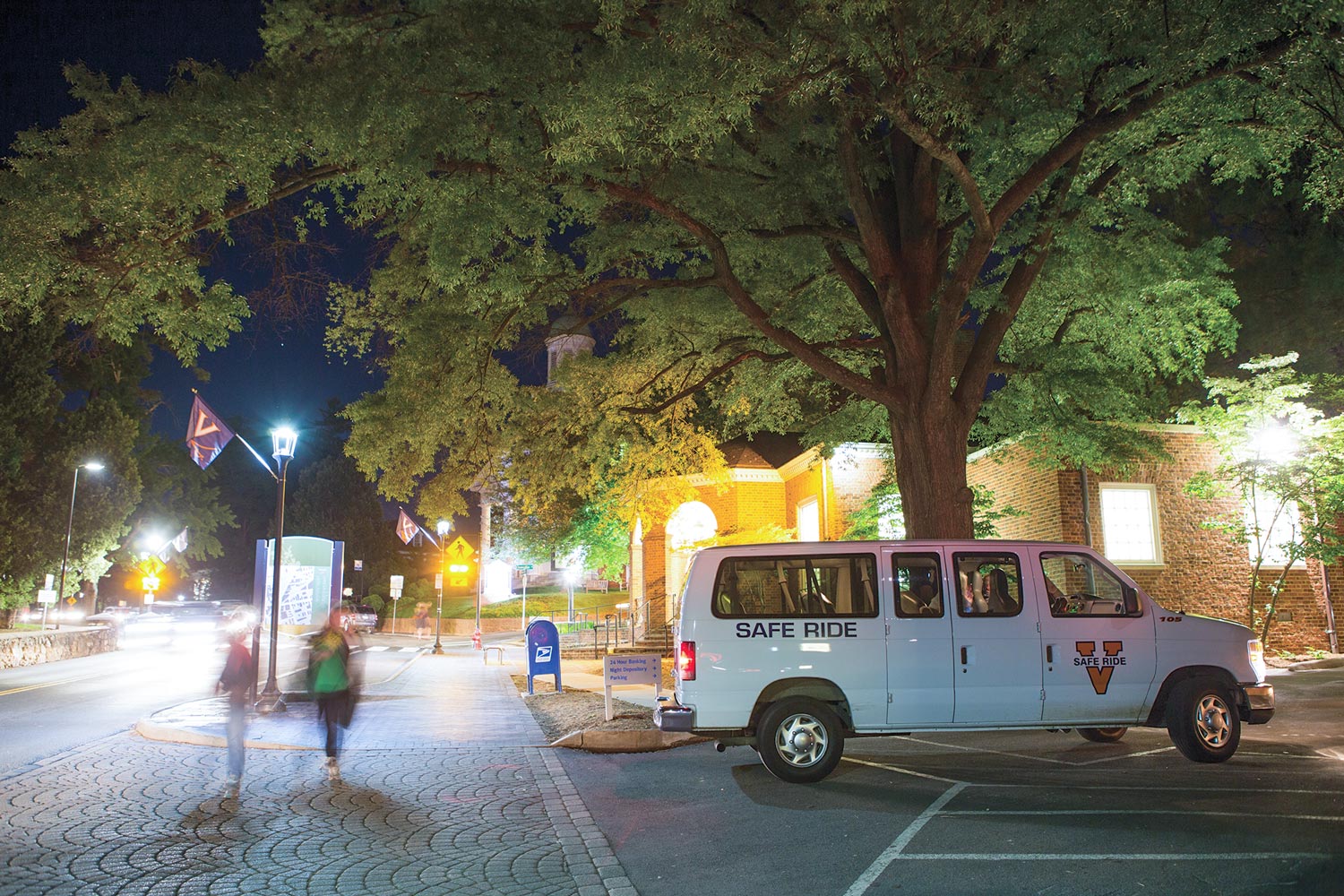 Safe Ride van parked on a street