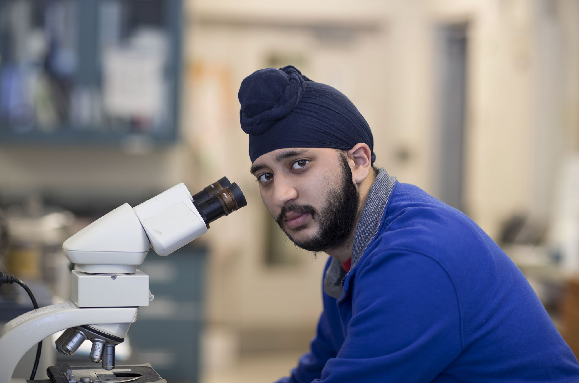 Sahil Chawla, a fourth-year neuroscience major, is a past recipient of the Harrison undergraduate research grants. 