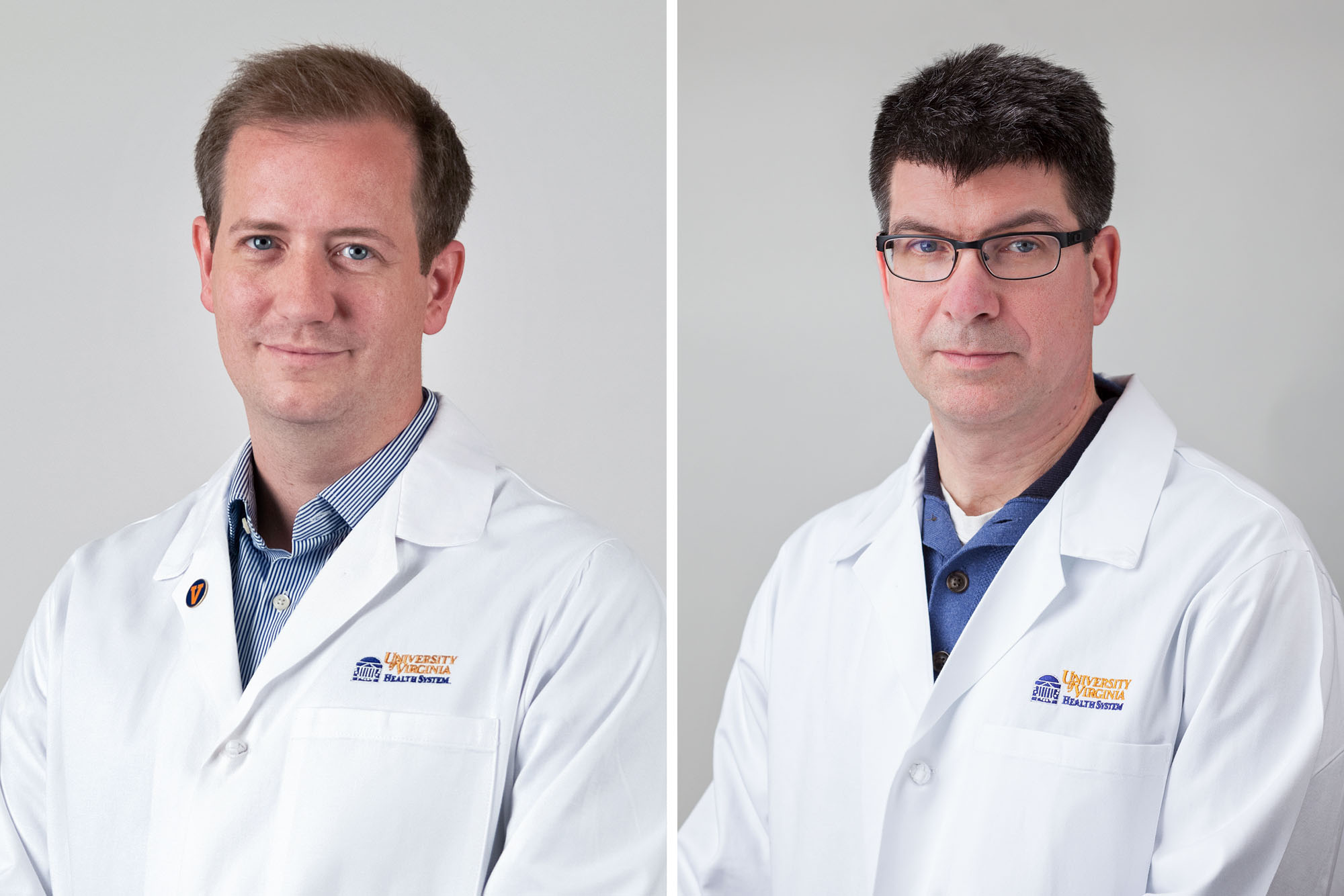 Headshots: Dr. Andrew Schomer, left, and Dr. Mark Quigg, right