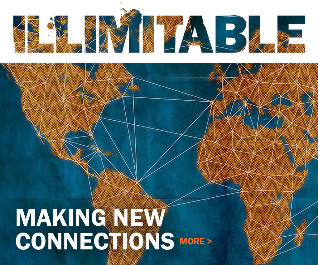 Text reads: Illimitable Making new connections