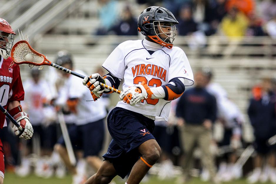 UVA student playing lacrosse