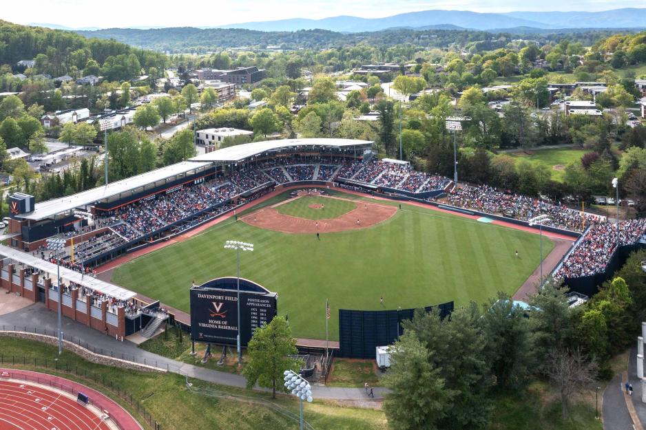 aerial photo of Davenport Field at Disharoon Park