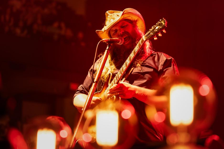 Chris Stapleton performing at UVA's John Paul Jones Arena