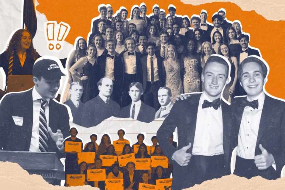 collage of many members of the Jefferson Literary and Debating Society