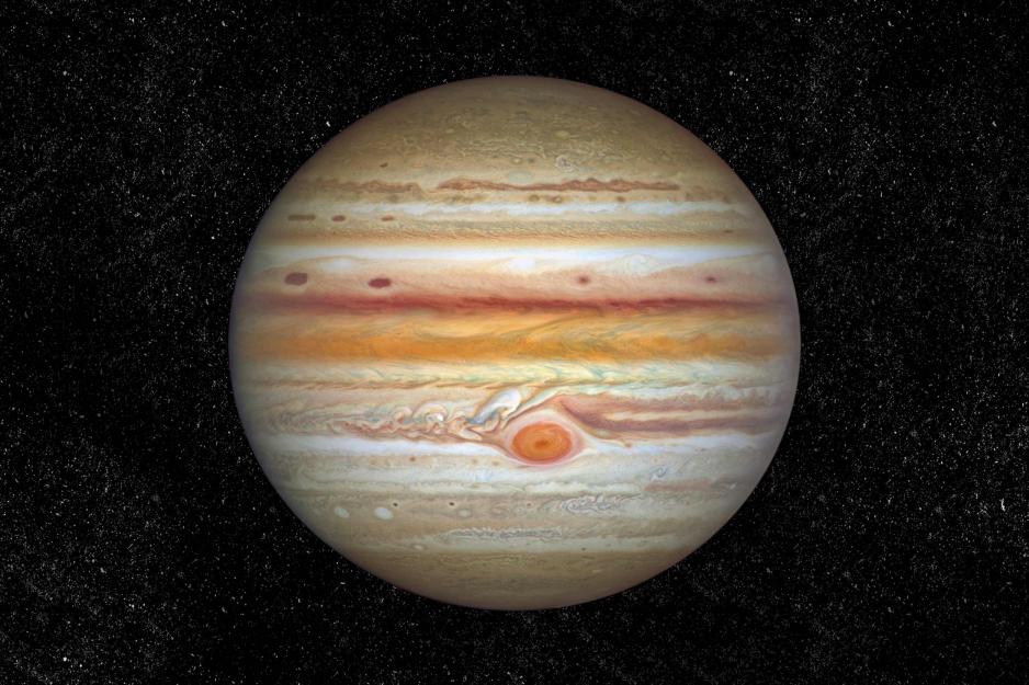 A close up image of Jupiter