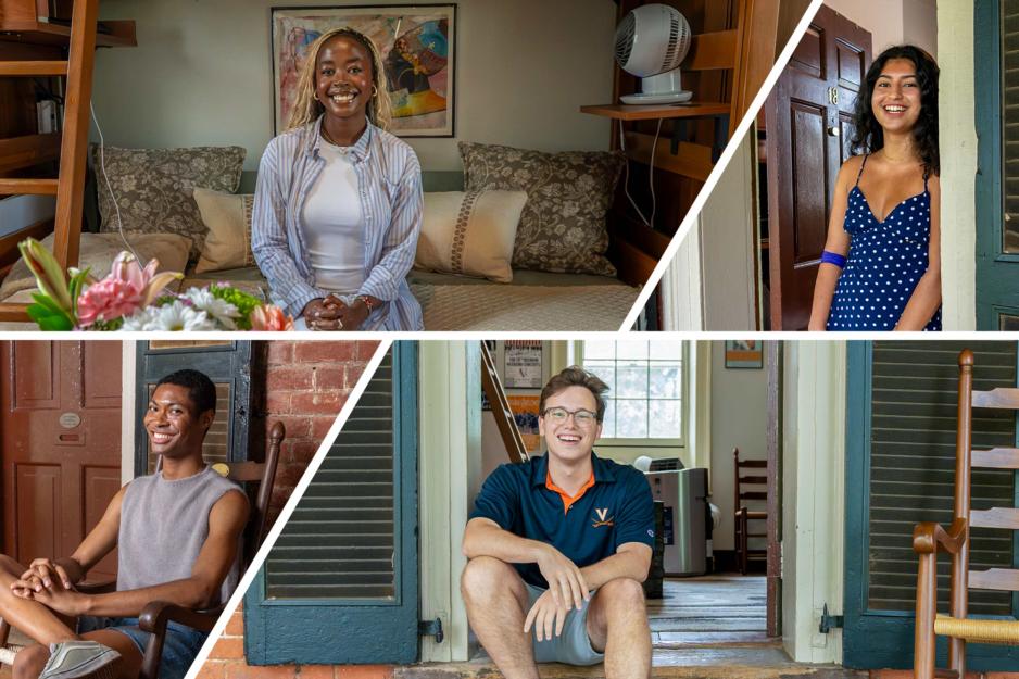 Collage portrait of this year’s UVA Lawn residents. 