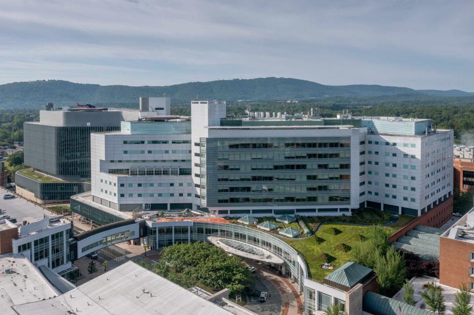 Aerial of medical center