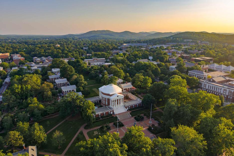 Portrait of arial view of Rotunda