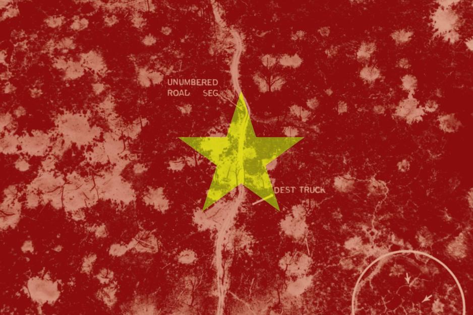 An illustration of a Vietnam flag.