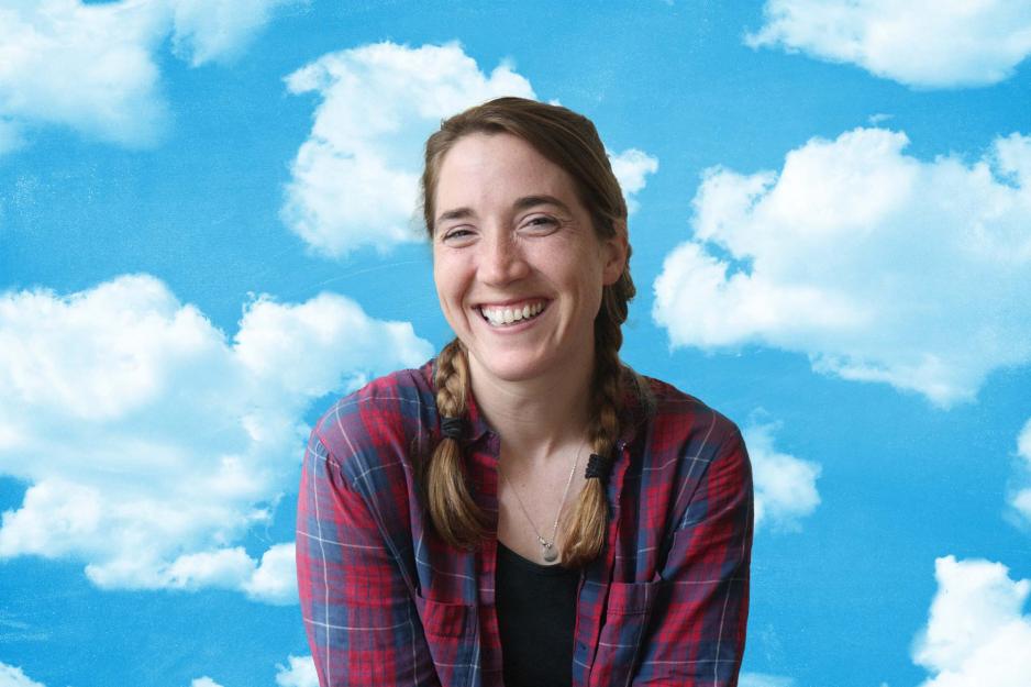 Portrait on Amelia Kirby smiling.