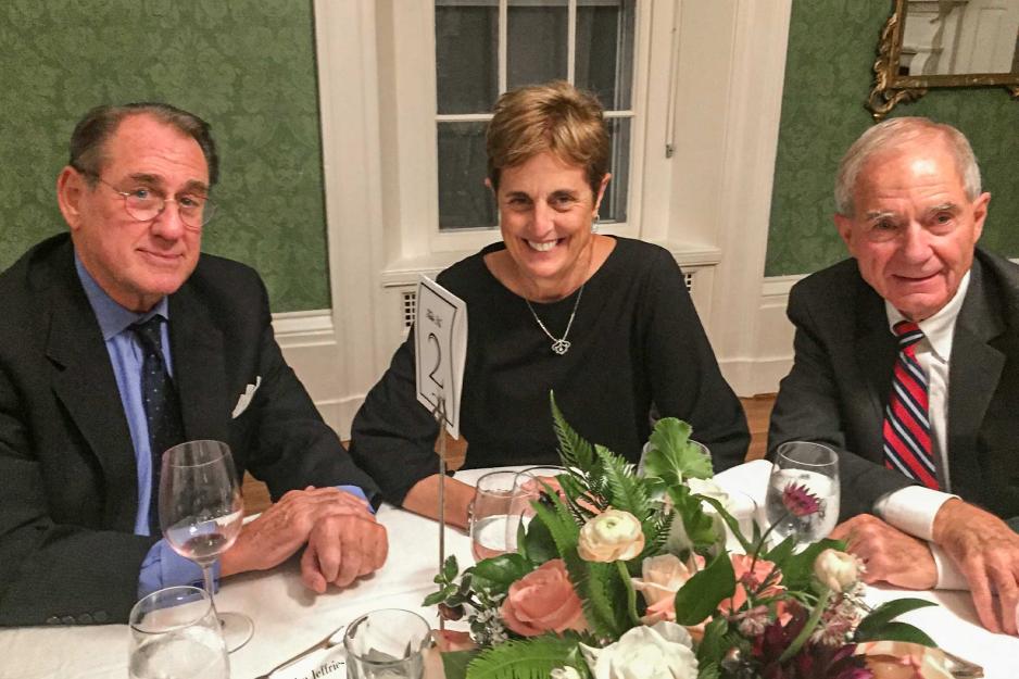 Alice Handy at a dinner celebration
