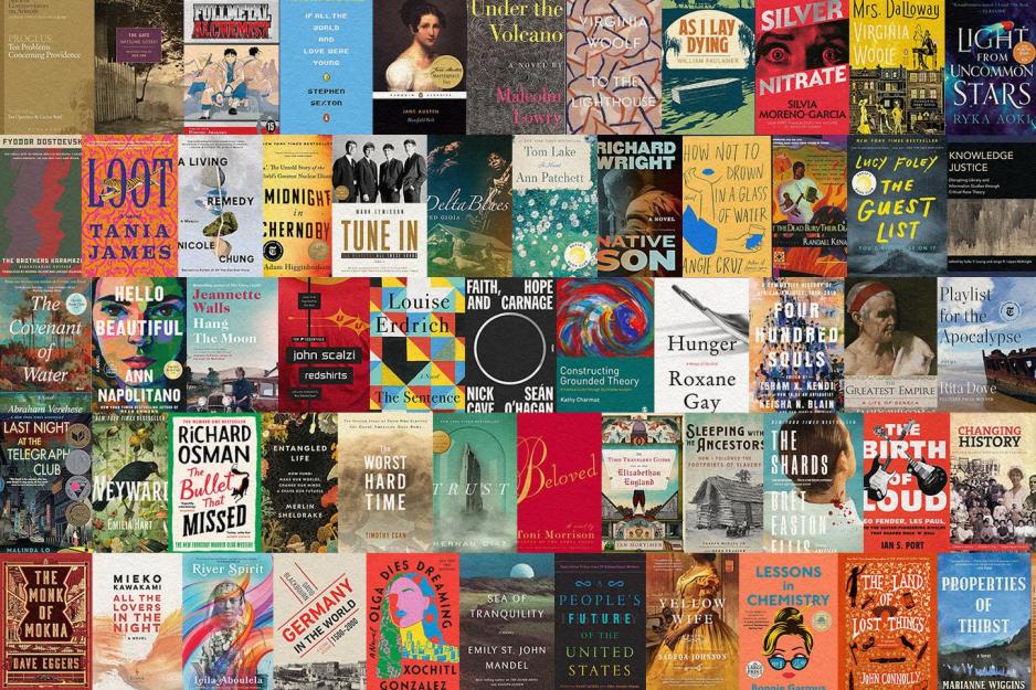 Collage of the book covers of the books featured in this article