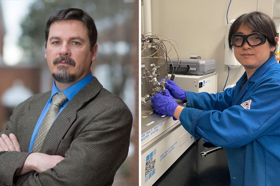 Side by side image of Brent Gunnoe and Fanji Kong