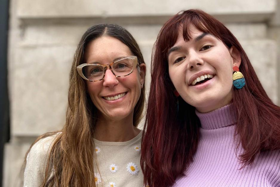 Portrait of Professor Lucy Bassett and UVA alumna Maya Ewart