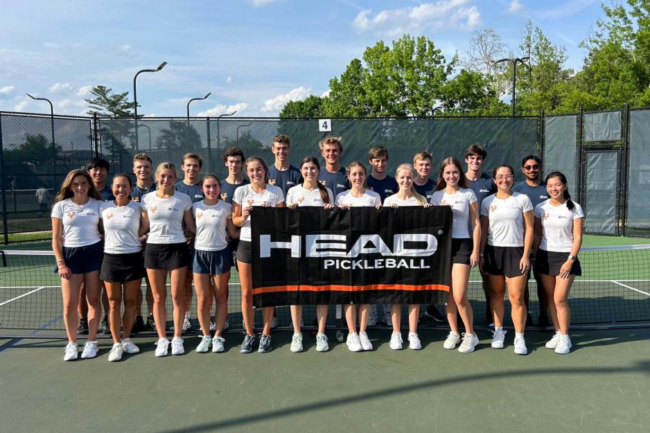 Group Portrait of UVA pickleball club. 