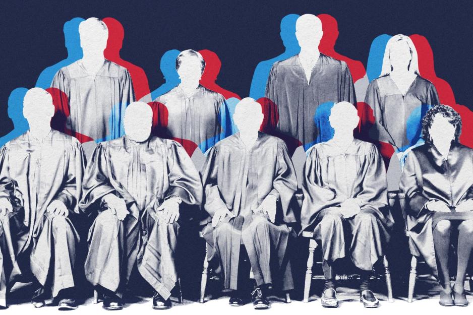 The U.S. Supreme Court, red-shifted to the right and blue-shifted to the left