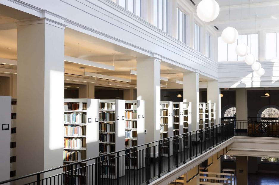 Inside of Alderman Library