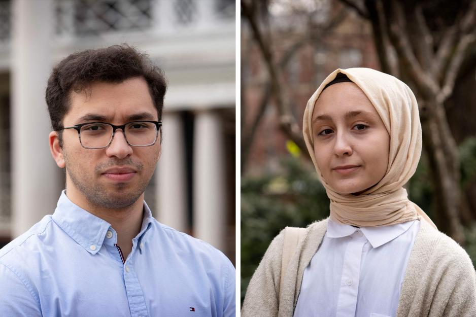 Portraits of Eren Okandan and Esra Tiras