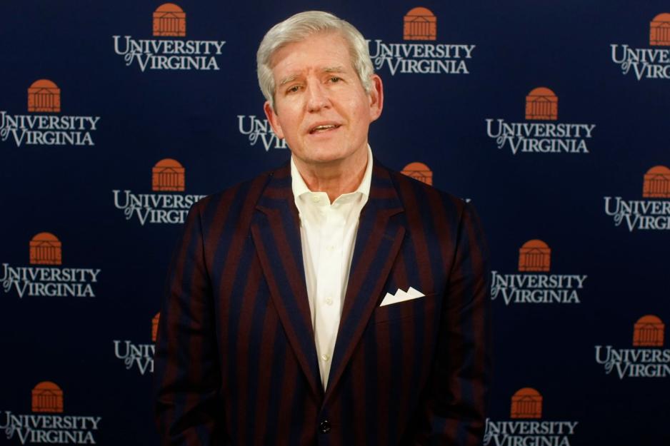 Allen Groves speaking at a press conference