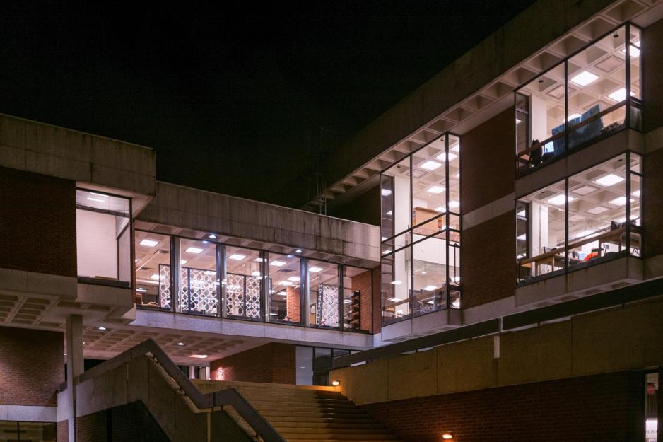 Steps leading into the school of Architecture