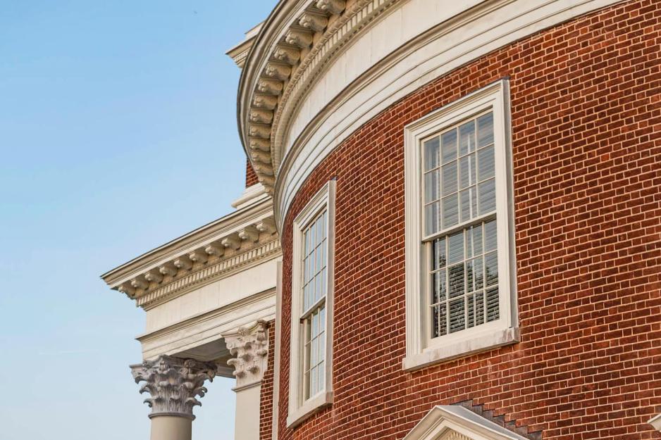 Up close view of the side of the Rotunda