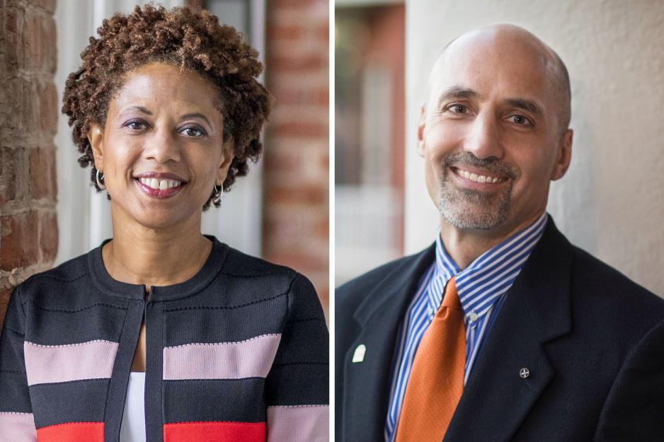 Headshots: Melody Barnes, left, and Bill Antholis, right