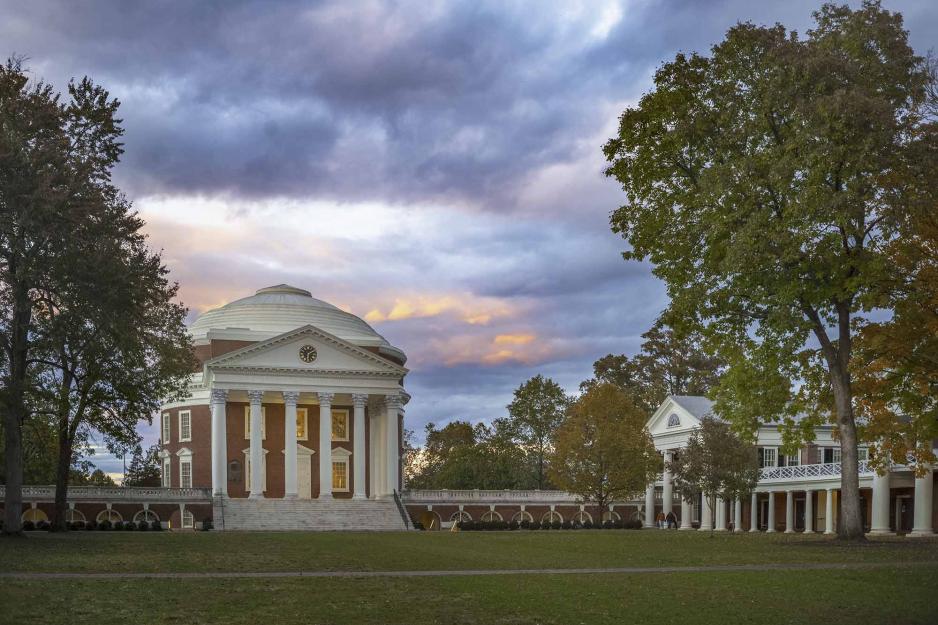 View of the Rotunda from the lawn