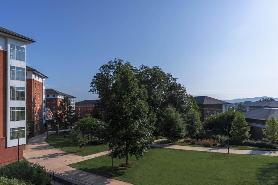 View of dorms